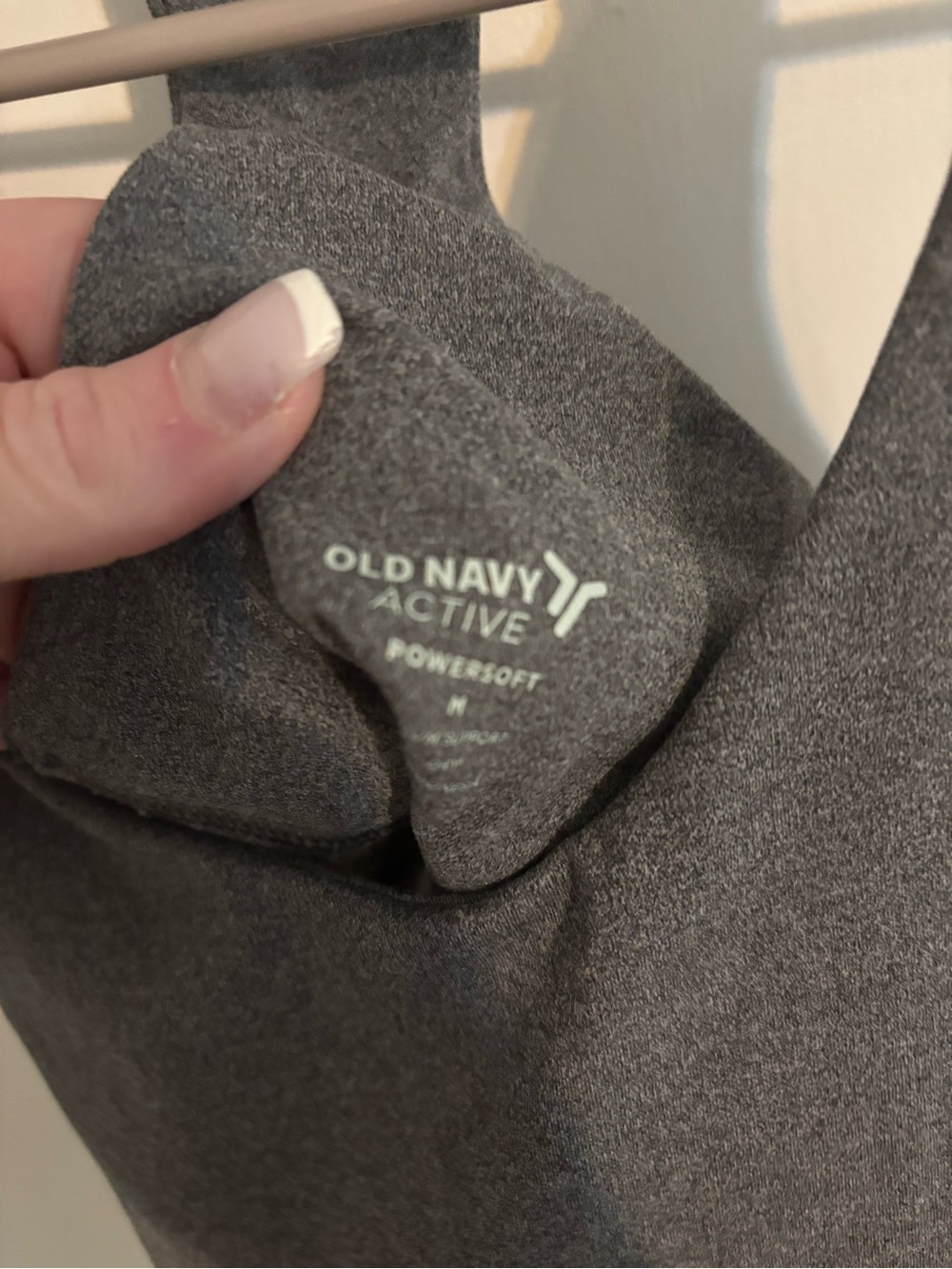 Old Navy Active Powersoft Sports Bra in Heather Charcoal